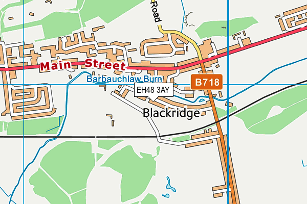 EH48 3AY map - OS VectorMap District (Ordnance Survey)