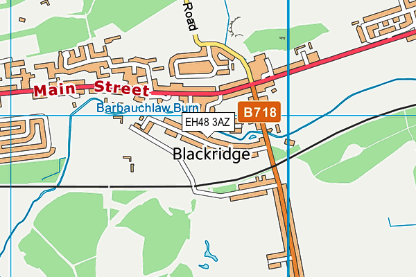 EH48 3AZ map - OS VectorMap District (Ordnance Survey)