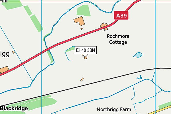 EH48 3BN map - OS VectorMap District (Ordnance Survey)