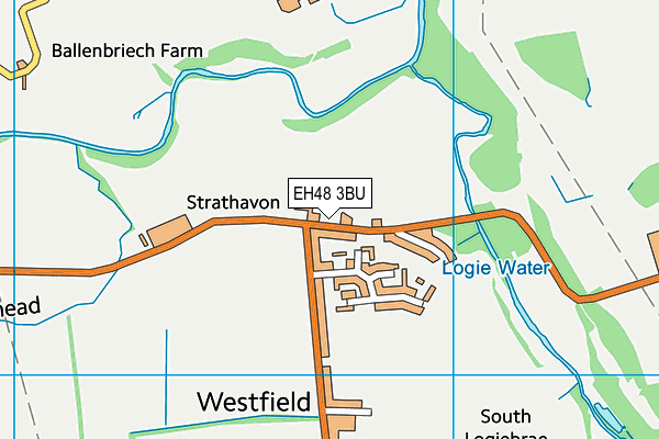 EH48 3BU map - OS VectorMap District (Ordnance Survey)