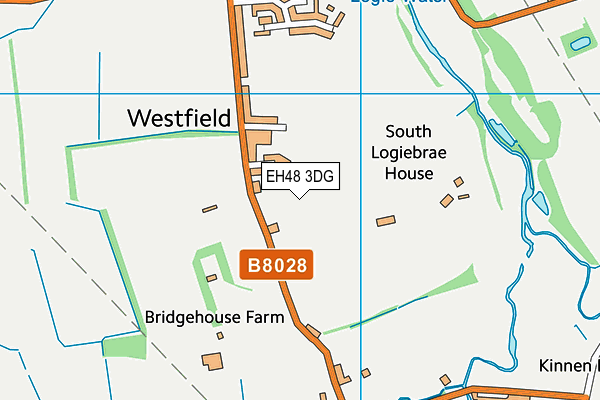 EH48 3DG map - OS VectorMap District (Ordnance Survey)