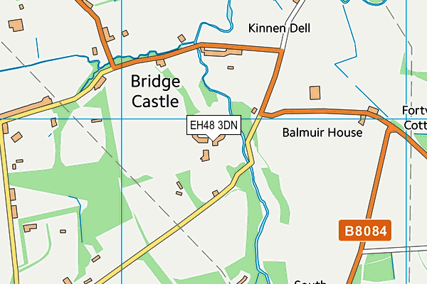 EH48 3DN map - OS VectorMap District (Ordnance Survey)