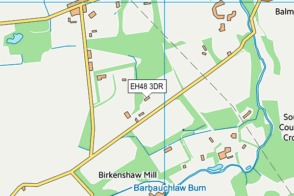 EH48 3DR map - OS VectorMap District (Ordnance Survey)