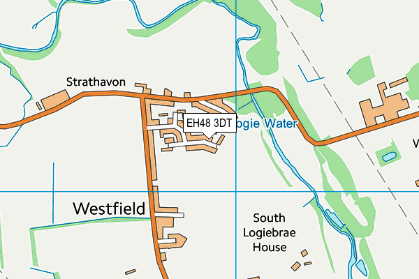 EH48 3DT map - OS VectorMap District (Ordnance Survey)