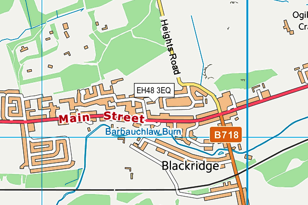 EH48 3EQ map - OS VectorMap District (Ordnance Survey)