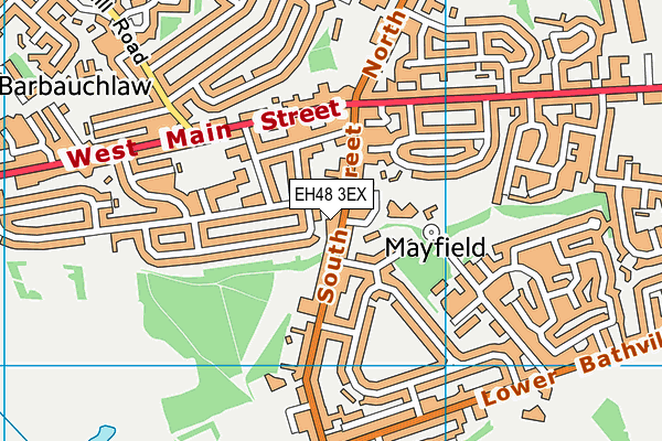 EH48 3EX map - OS VectorMap District (Ordnance Survey)