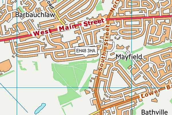 EH48 3HA map - OS VectorMap District (Ordnance Survey)