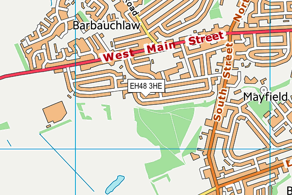 EH48 3HE map - OS VectorMap District (Ordnance Survey)