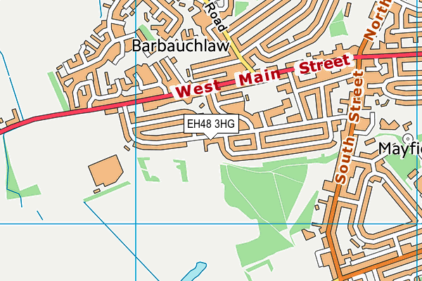 EH48 3HG map - OS VectorMap District (Ordnance Survey)