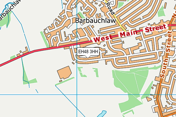 EH48 3HH map - OS VectorMap District (Ordnance Survey)