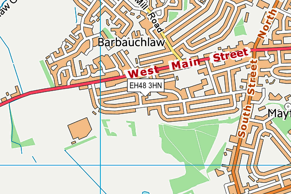 EH48 3HN map - OS VectorMap District (Ordnance Survey)