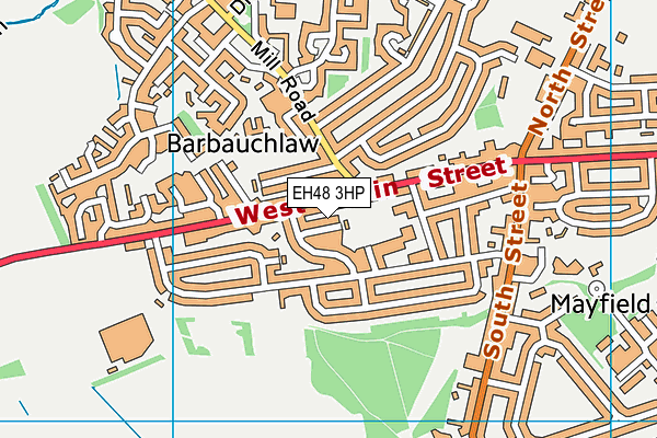 EH48 3HP map - OS VectorMap District (Ordnance Survey)