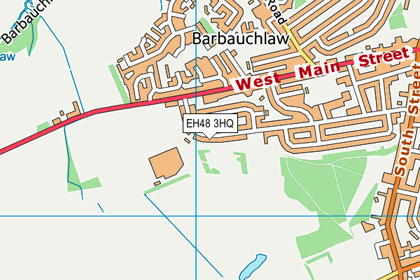 EH48 3HQ map - OS VectorMap District (Ordnance Survey)