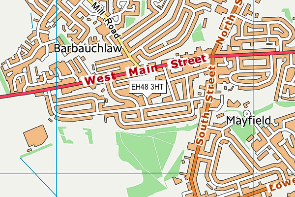 EH48 3HT map - OS VectorMap District (Ordnance Survey)