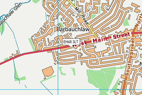 EH48 3LT map - OS VectorMap District (Ordnance Survey)