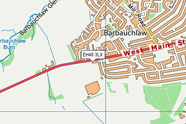 EH48 3LX map - OS VectorMap District (Ordnance Survey)