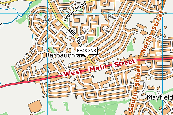 EH48 3NB map - OS VectorMap District (Ordnance Survey)