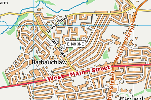 EH48 3NE map - OS VectorMap District (Ordnance Survey)