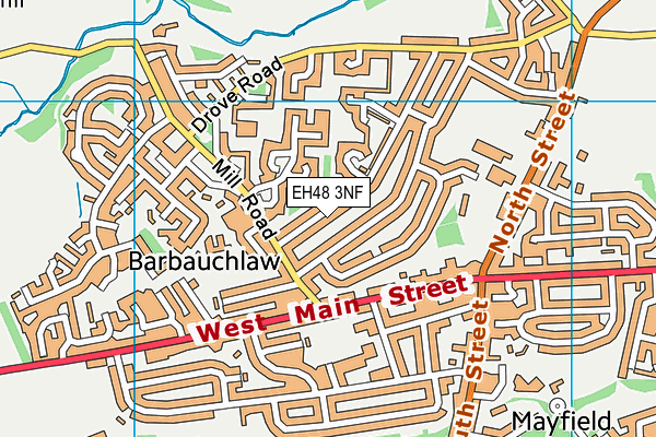 EH48 3NF map - OS VectorMap District (Ordnance Survey)