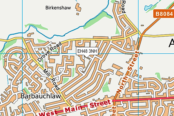 EH48 3NH map - OS VectorMap District (Ordnance Survey)