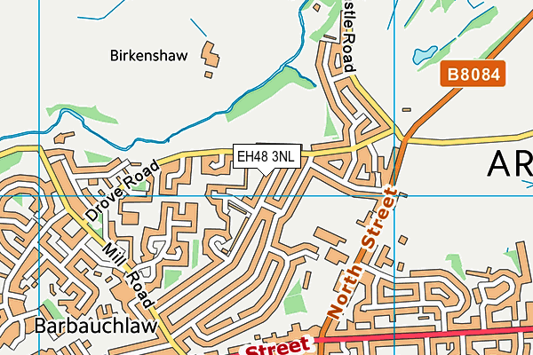 EH48 3NL map - OS VectorMap District (Ordnance Survey)