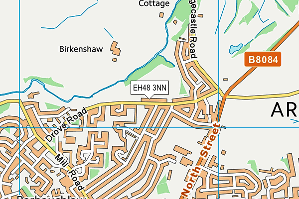 EH48 3NN map - OS VectorMap District (Ordnance Survey)