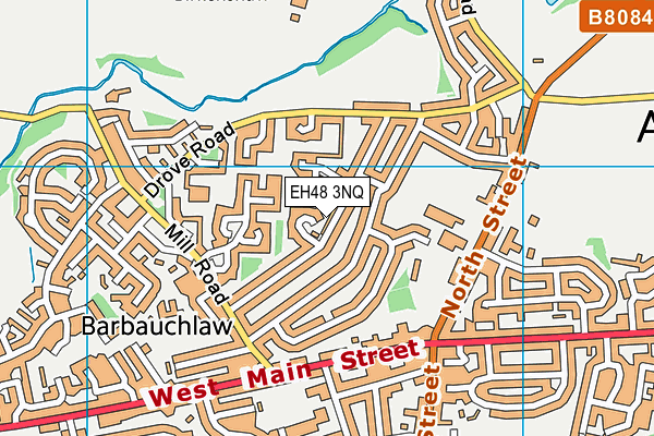 EH48 3NQ map - OS VectorMap District (Ordnance Survey)