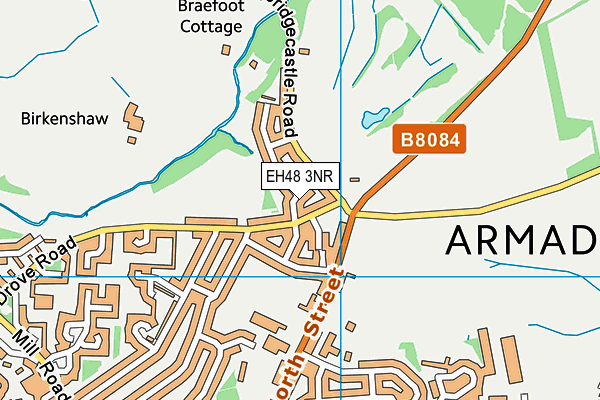 EH48 3NR map - OS VectorMap District (Ordnance Survey)