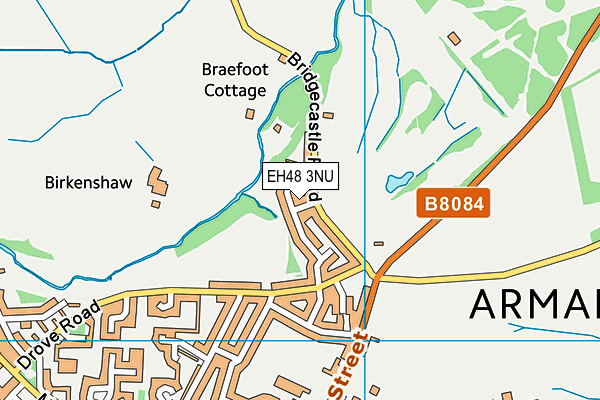 EH48 3NU map - OS VectorMap District (Ordnance Survey)