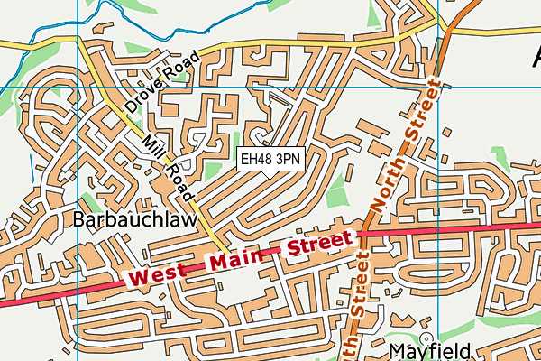 EH48 3PN map - OS VectorMap District (Ordnance Survey)