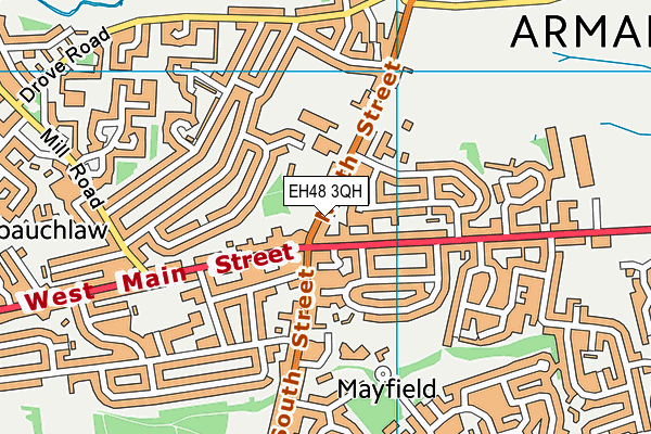 EH48 3QH map - OS VectorMap District (Ordnance Survey)