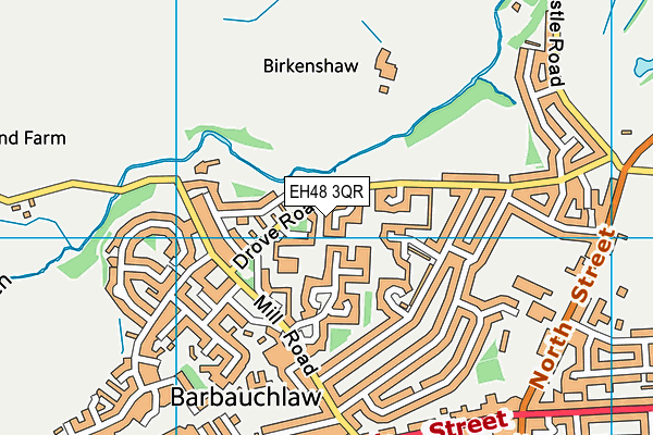 EH48 3QR map - OS VectorMap District (Ordnance Survey)