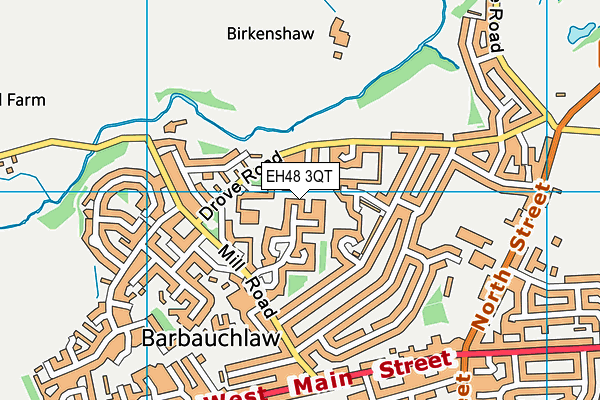EH48 3QT map - OS VectorMap District (Ordnance Survey)