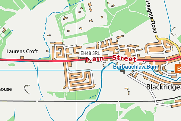 EH48 3RL map - OS VectorMap District (Ordnance Survey)