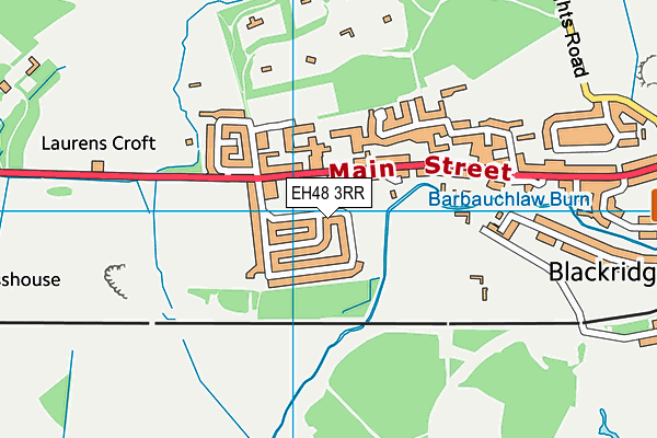 EH48 3RR map - OS VectorMap District (Ordnance Survey)