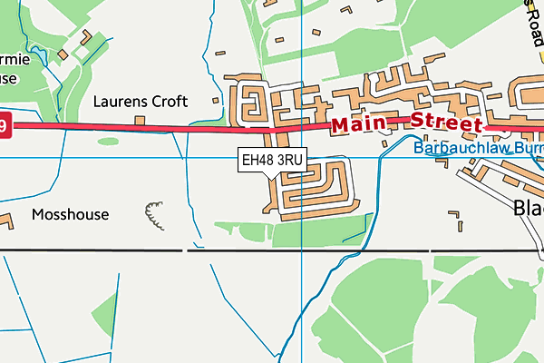 EH48 3RU map - OS VectorMap District (Ordnance Survey)