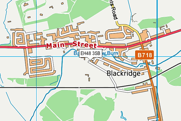 EH48 3SB map - OS VectorMap District (Ordnance Survey)