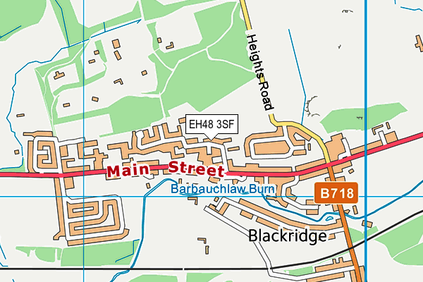 EH48 3SF map - OS VectorMap District (Ordnance Survey)