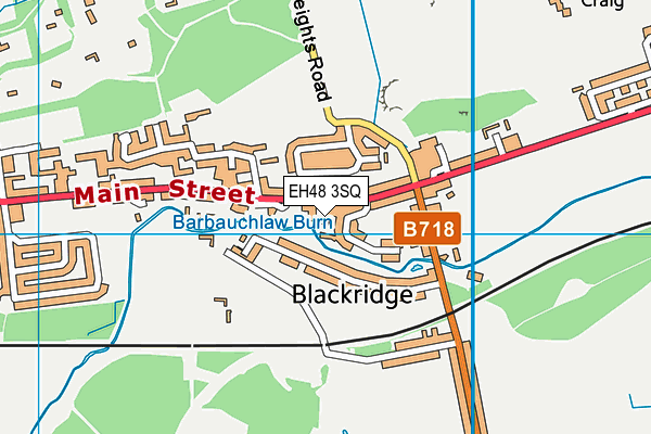 EH48 3SQ map - OS VectorMap District (Ordnance Survey)