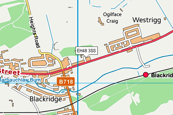 EH48 3SS map - OS VectorMap District (Ordnance Survey)