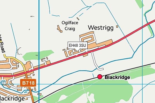 EH48 3SU map - OS VectorMap District (Ordnance Survey)
