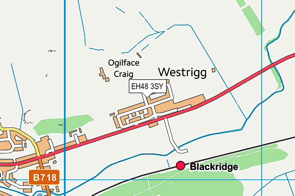 EH48 3SY map - OS VectorMap District (Ordnance Survey)