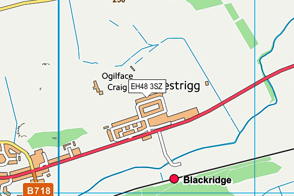 EH48 3SZ map - OS VectorMap District (Ordnance Survey)