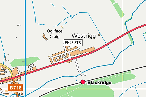 EH48 3TB map - OS VectorMap District (Ordnance Survey)