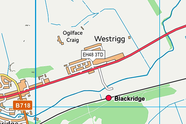 EH48 3TD map - OS VectorMap District (Ordnance Survey)