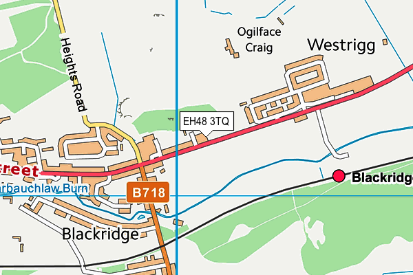 EH48 3TQ map - OS VectorMap District (Ordnance Survey)