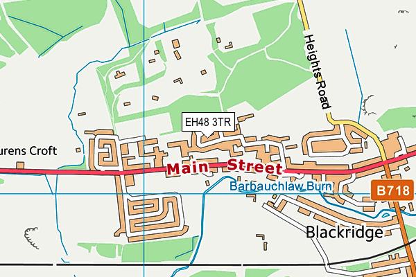 EH48 3TR map - OS VectorMap District (Ordnance Survey)
