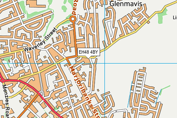 EH48 4BY map - OS VectorMap District (Ordnance Survey)