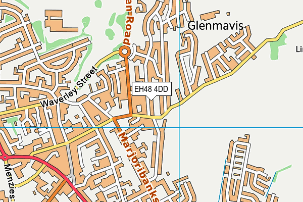 EH48 4DD map - OS VectorMap District (Ordnance Survey)