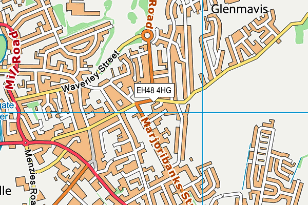 EH48 4HG map - OS VectorMap District (Ordnance Survey)